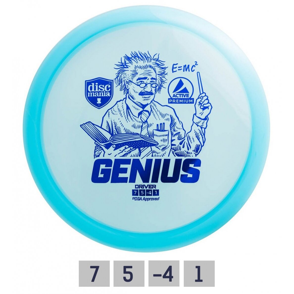 Diskgolfo diskas Fairway Driver GENIUS Active Premium Blue Diskgolfo diskas Fairway Driver GENIUS Active Premium Blue