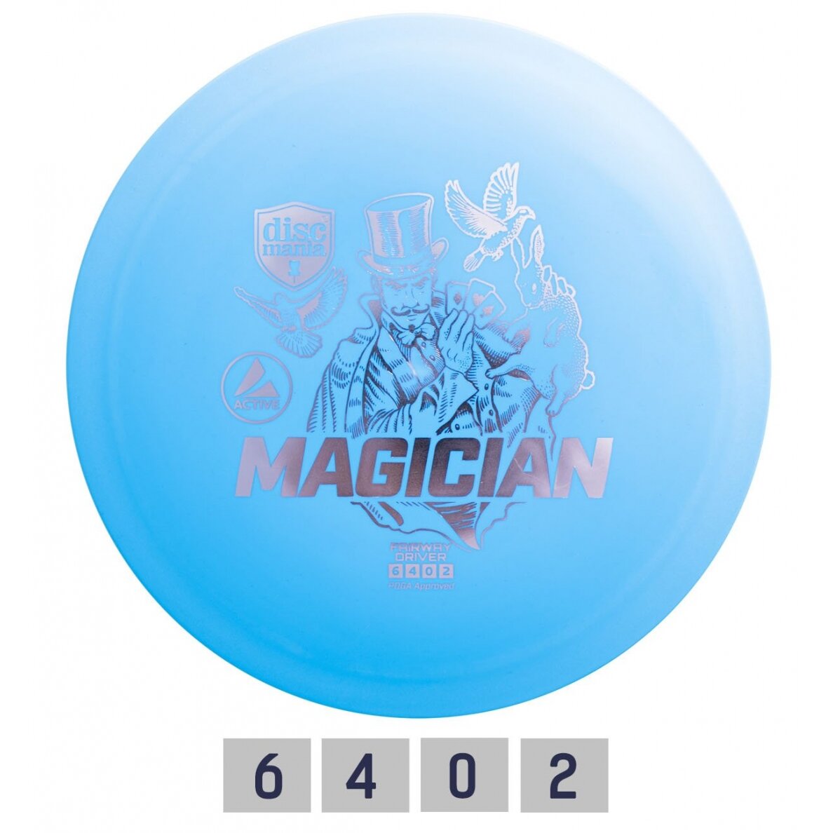 Diskgolfo diskas Fairway Driver MAGICIAN Active light blue Diskgolfo diskas Fairway Driver MAGICIAN Active light blue