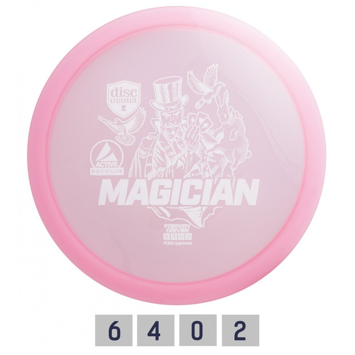 Diskgolfo diskas Fairway Driver MAGICIAN Active Premium Pink Diskgolfo diskas Fairway Driver MAGICIAN Active Premium Pink