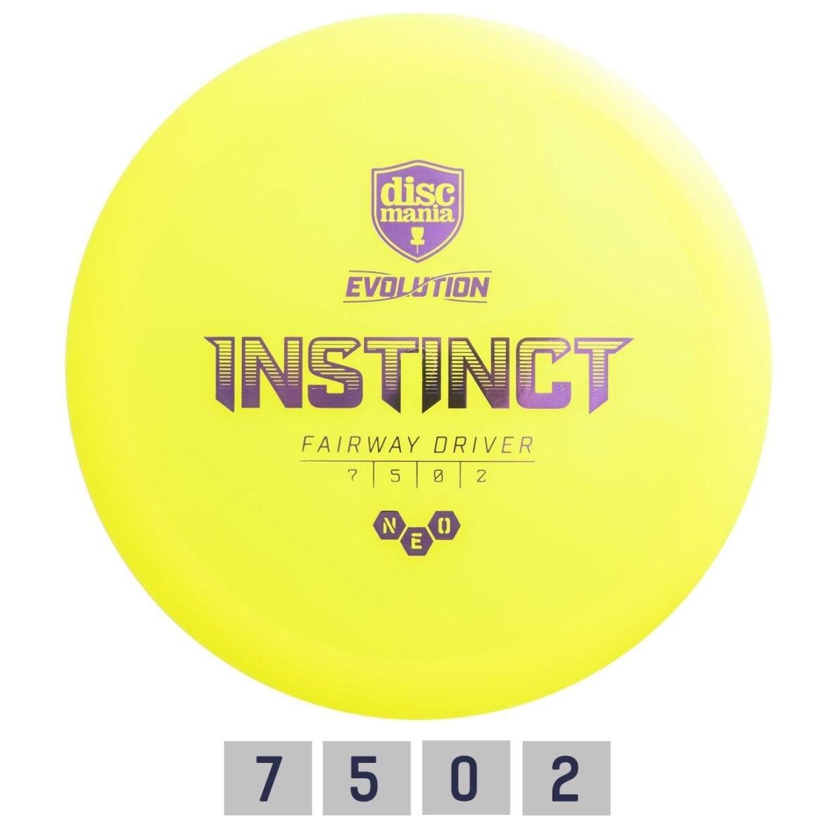 Diskgolfo diskas Fairway Driver NEO INSTINCT Evolution Yellow Diskgolfo diskas Fairway Driver NEO INSTINCT Evolution Yellow
