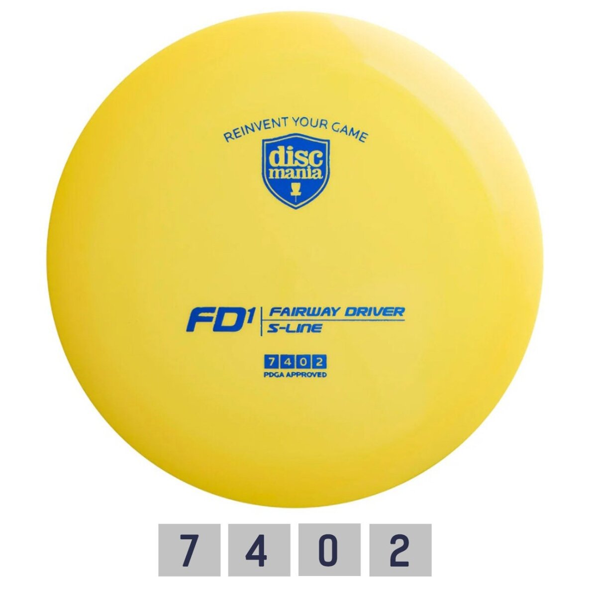 Diskgolfo diskas Fairway Driver S-LINE FD1 Yellow Diskgolfo diskas Fairway Driver S-LINE FD1 Yellow