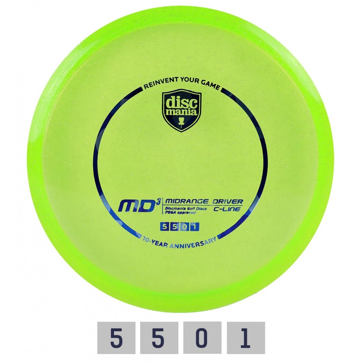 Diskgolfo diskas Midrange Driver C-LINE Green