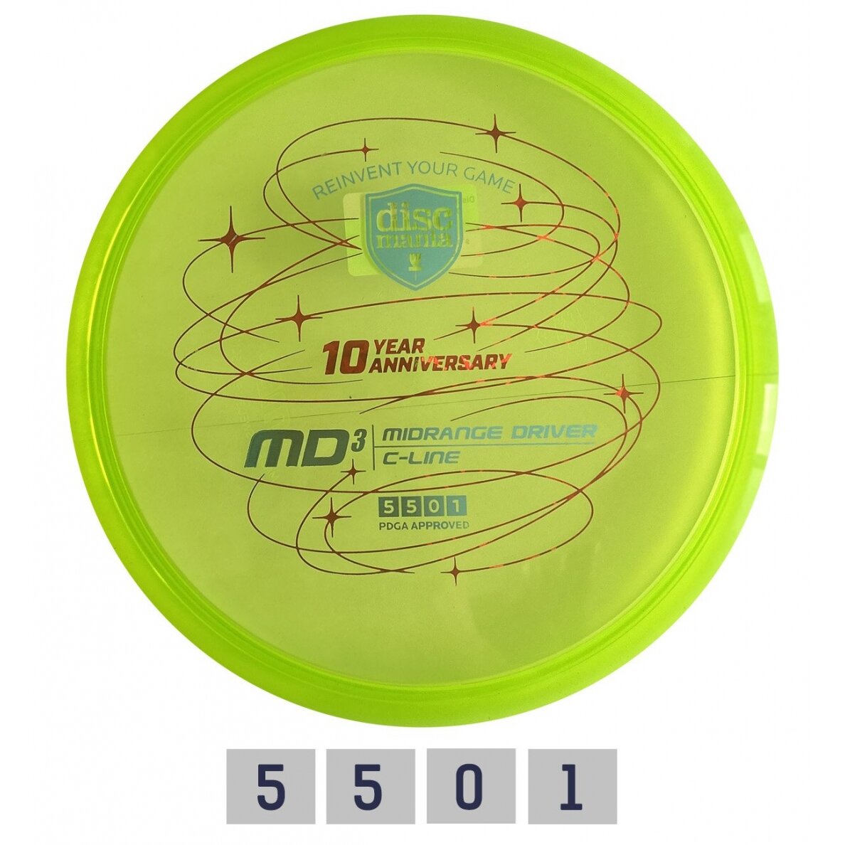 Diskgolfo diskas Midrange Driver C-LINE Green Diskgolfo diskas Midrange Driver C-LINE Green