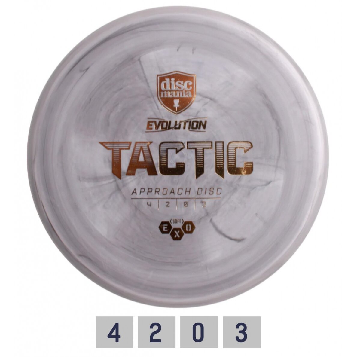 Diskgolfo diskas Midrange Driver HARD EXO TACTIC Evolution Grey Diskgolfo diskas Midrange Driver HARD EXO TACTIC Evolution Grey