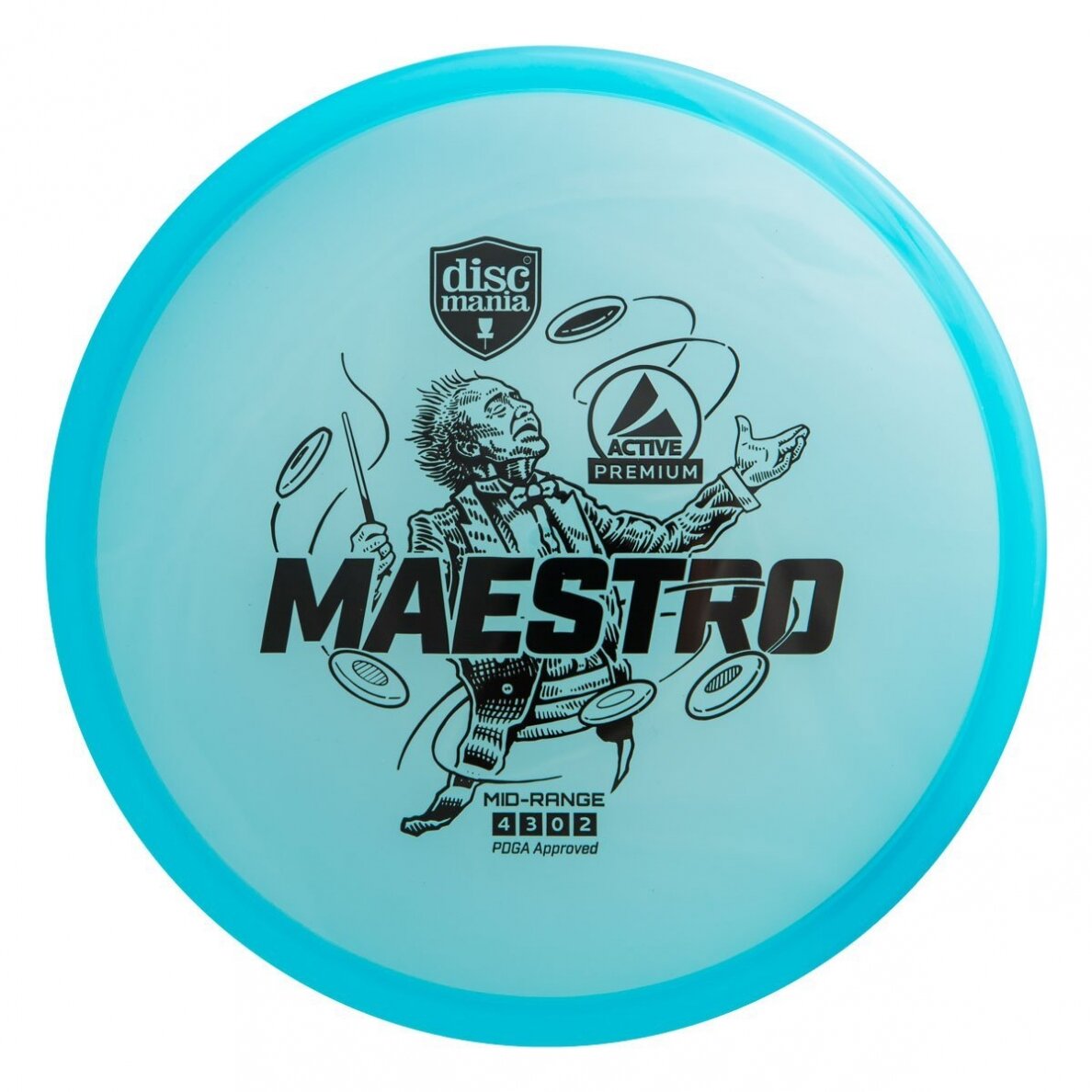 Diskgolfo diskas Midrange Driver MAESTRO Active Premium Blue 1
