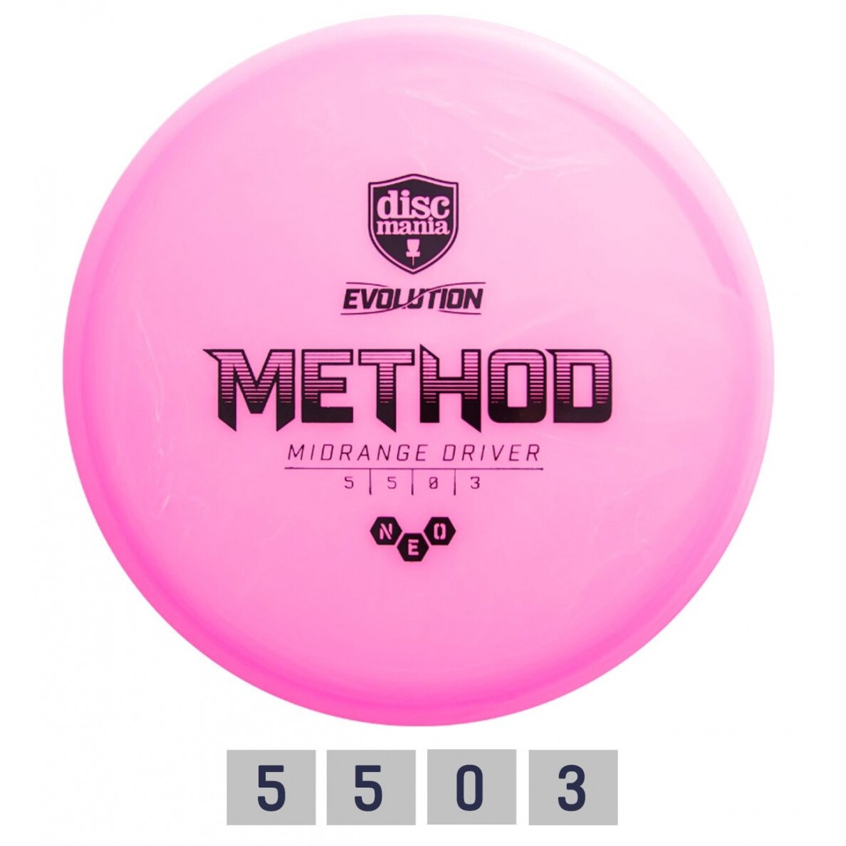 Diskgolfo diskas Midrange Driver NEO METHOD Evolution Pink