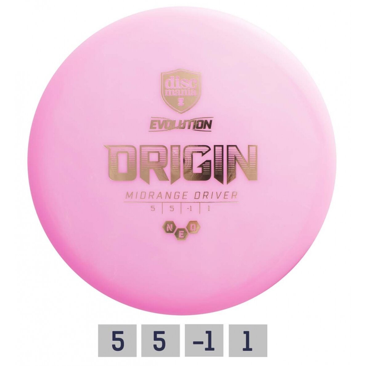 Diskgolfo diskas Midrange Driver NEO ORIGIN Evolution Pink Diskgolfo diskas Midrange Driver NEO ORIGIN Evolution Pink