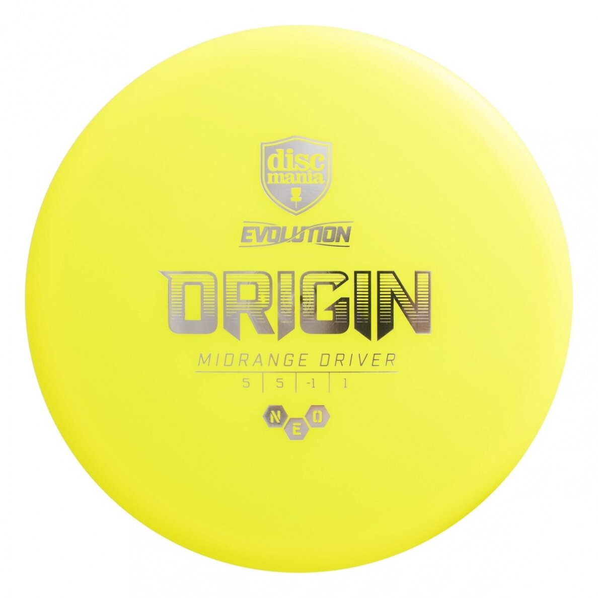 Diskgolfo diskas Midrange Driver NEO ORIGIN Evolution Yellow 1 Diskgolfo diskas Midrange Driver NEO ORIGIN Evolution Yellow 1