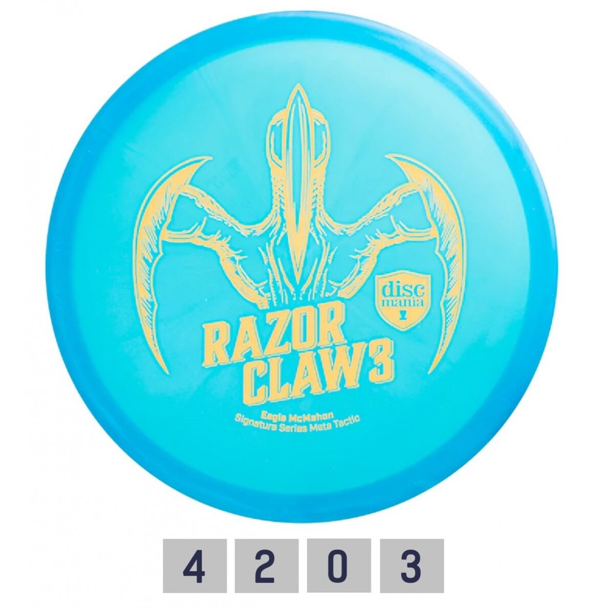 Diskgolfo diskas Midrange Driver RAZOR CLAW 3 META TACTIC Blue Diskgolfo diskas Midrange Driver RAZOR CLAW 3 META TACTIC Blue