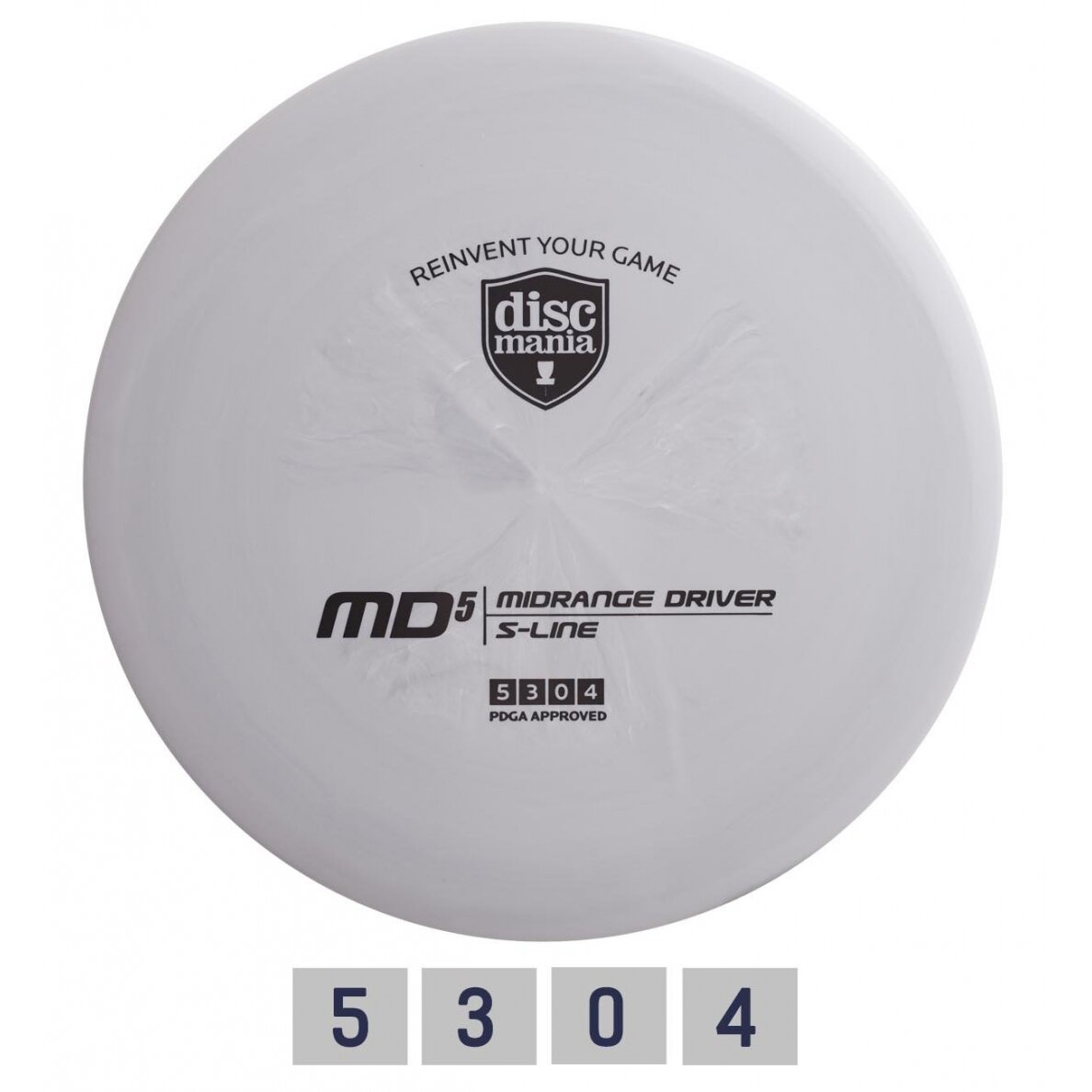 Diskgolfo diskas Midrange Driver S-LINE MD5 light grey Diskgolfo diskas Midrange Driver S-LINE MD5 light grey