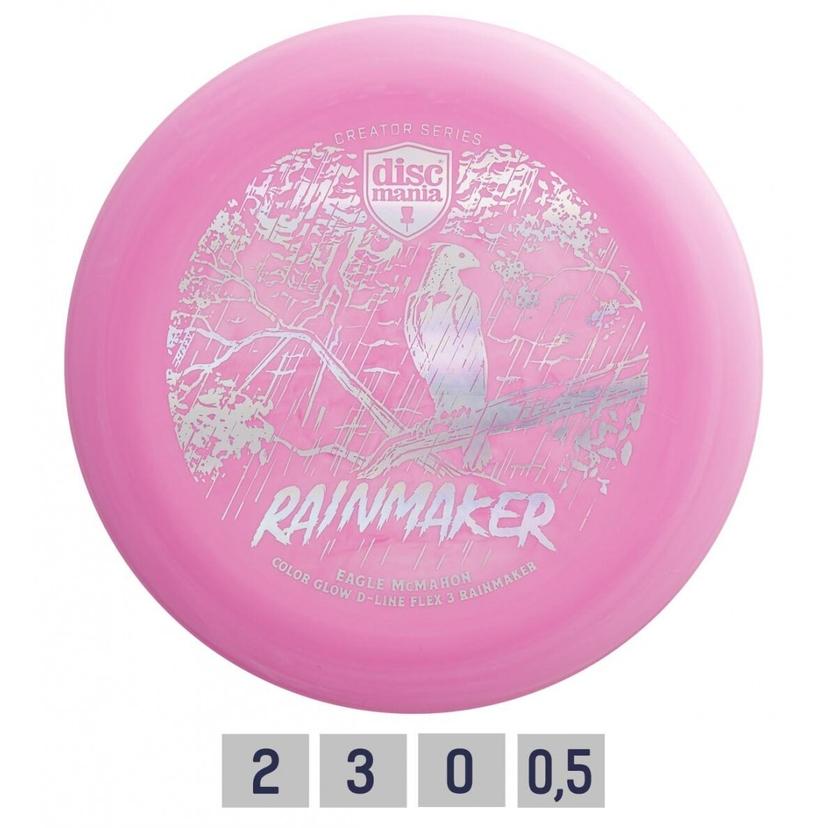 Diskgolfo diskas Putter D-LINE FLEX 3 Rainmaker Pink Diskgolfo diskas Putter D-LINE FLEX 3 Rainmaker Pink