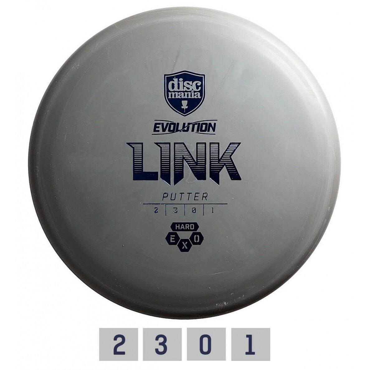 Diskgolfo diskas Putter HARD EXO LINK Evolution Grey Diskgolfo diskas Putter HARD EXO LINK Evolution Grey