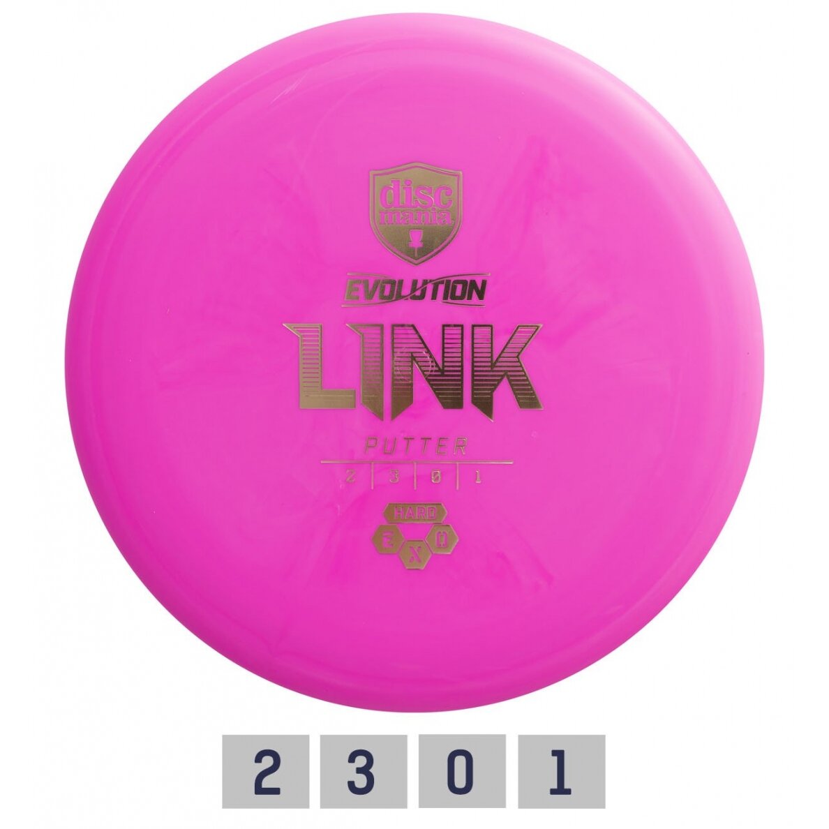 Diskgolfo diskas Putter HARD EXO LINK Evolution Pink Diskgolfo diskas Putter HARD EXO LINK Evolution Pink