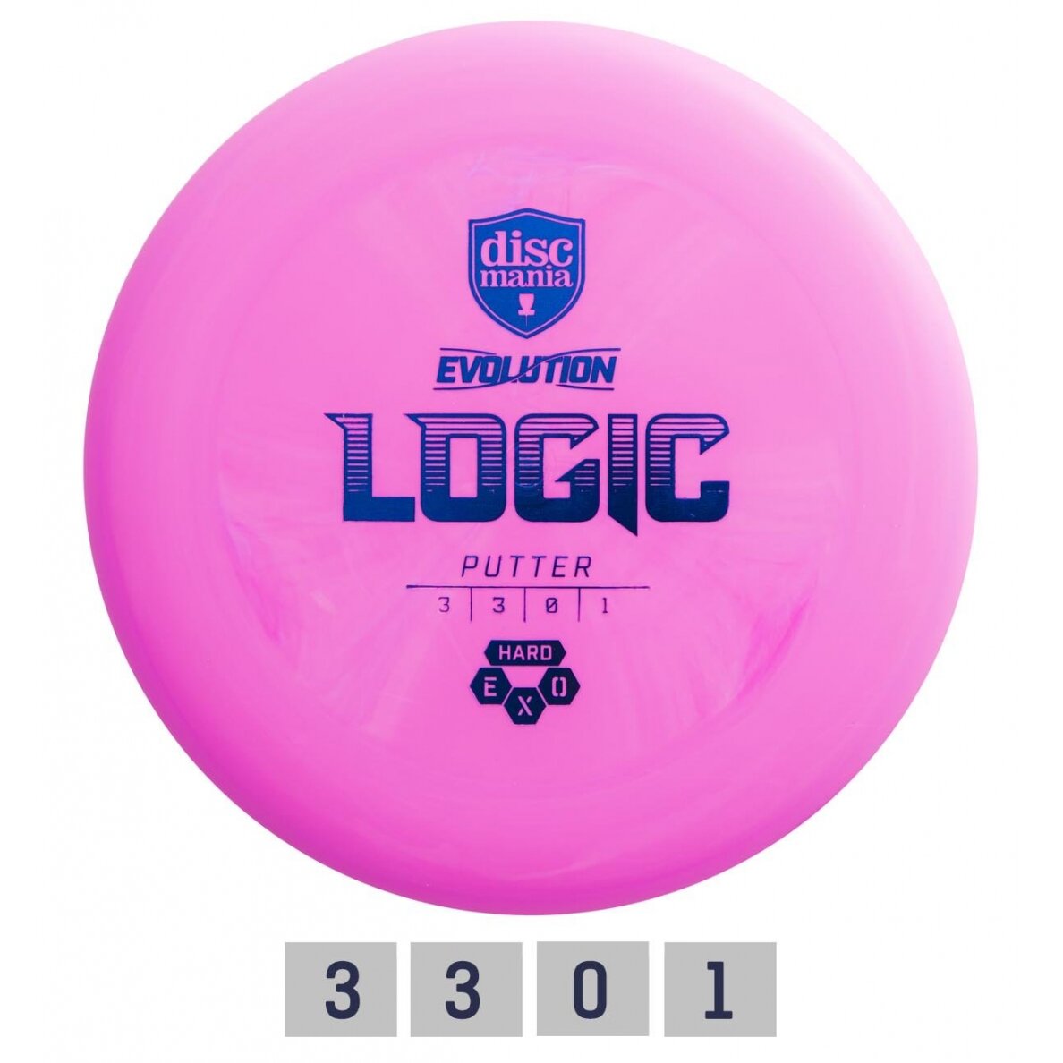 Diskgolfo diskas Putter HARD EXO LOGIC Evolution Pink Diskgolfo diskas Putter HARD EXO LOGIC Evolution Pink