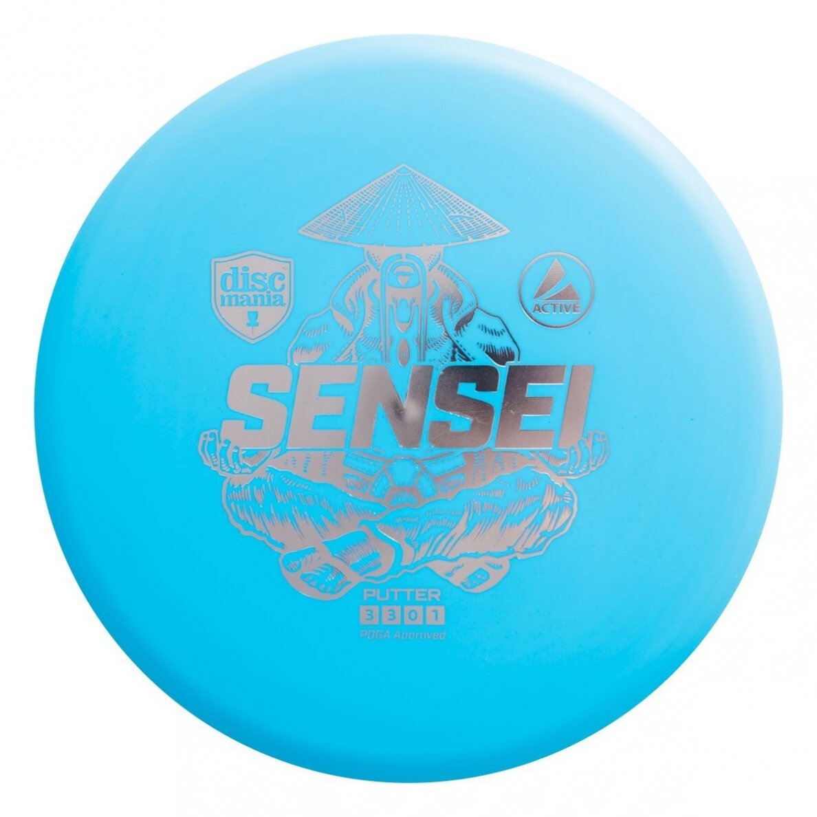 Diskgolfo diskas Putter SENSEI Active Light Blue 1 Diskgolfo diskas Putter SENSEI Active Light Blue 1