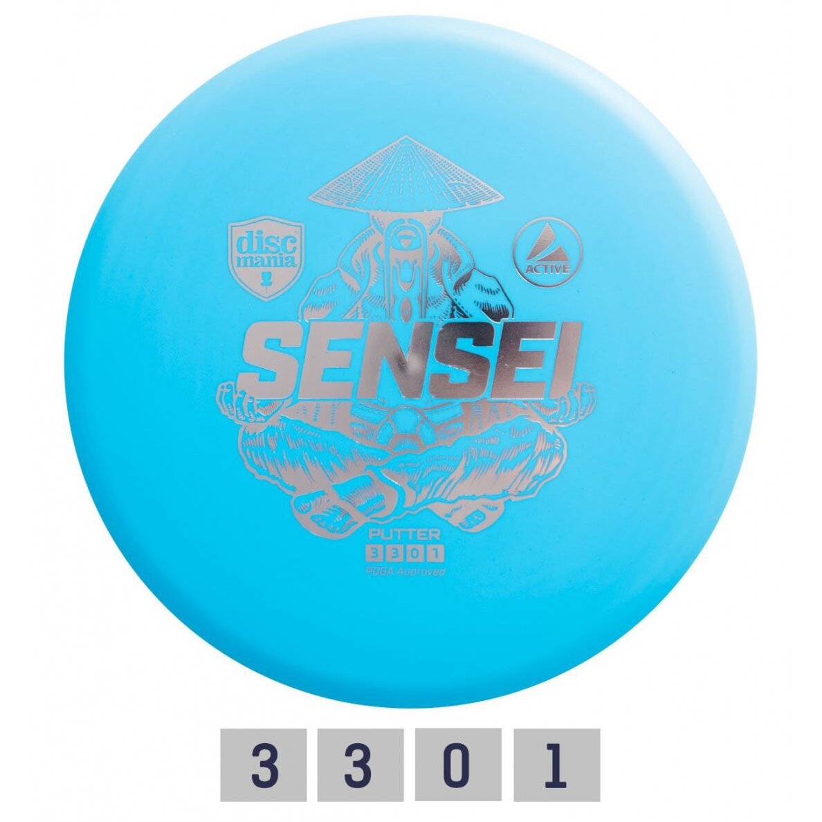 Diskgolfo diskas Putter SENSEI Active Light Blue Diskgolfo diskas Putter SENSEI Active Light Blue