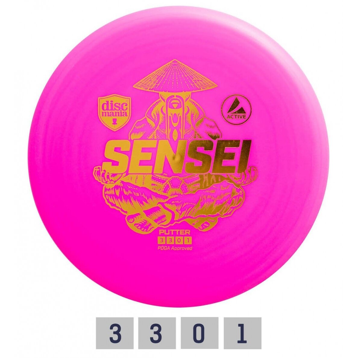 Diskgolfo diskas Putter SENSEI Active Pink Diskgolfo diskas Putter SENSEI Active Pink