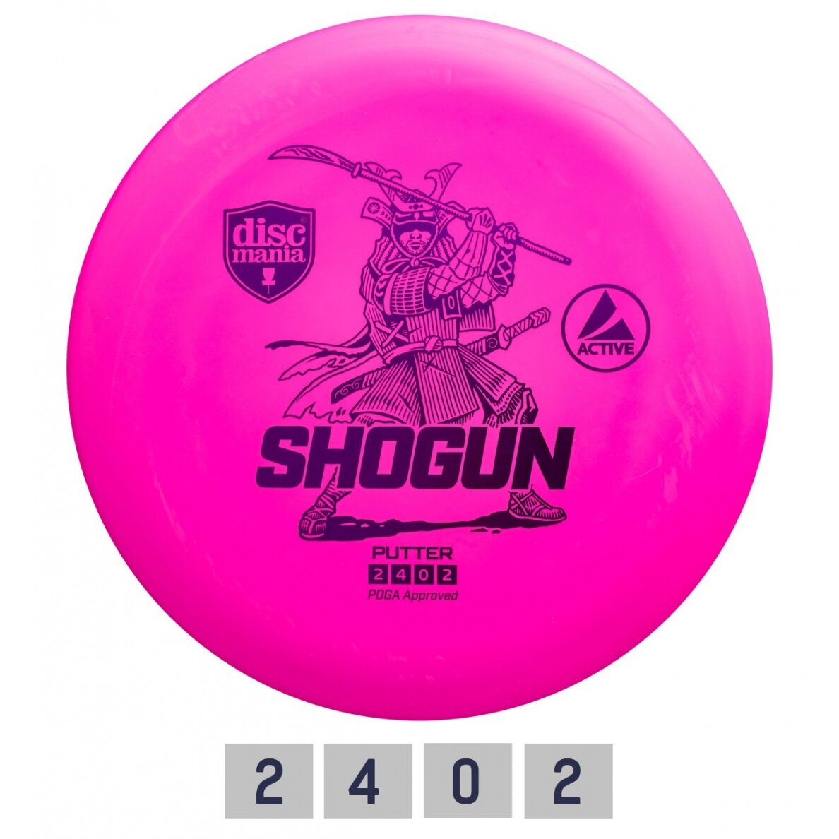 Diskgolfo diskas Putter SHOGUN Active Pink Diskgolfo diskas Putter SHOGUN Active Pink