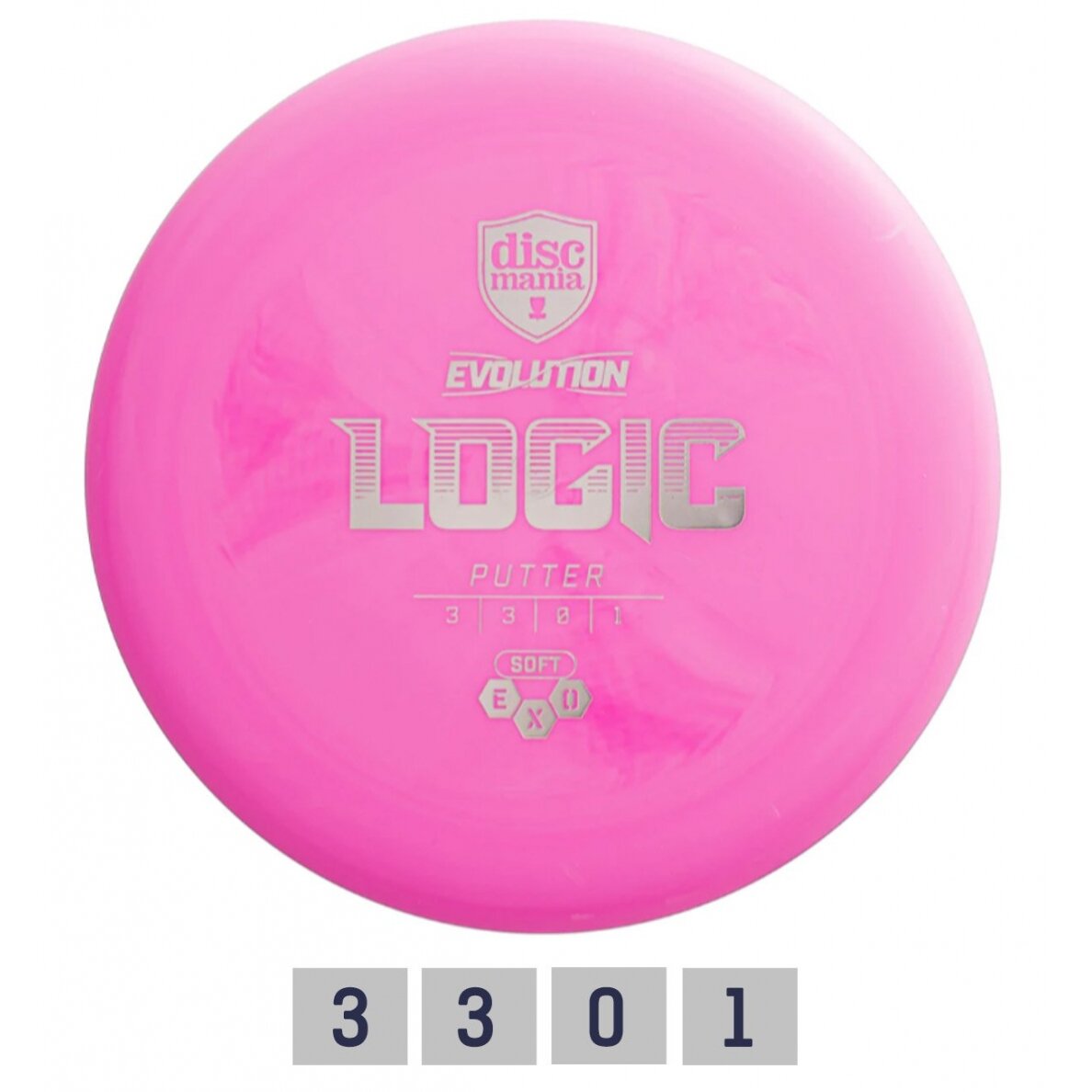 Diskgolfo diskas Putter SOFT EXO LOGIC Evolution Pink Diskgolfo diskas Putter SOFT EXO LOGIC Evolution Pink