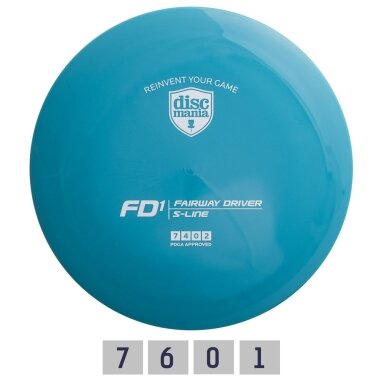 Diskgolfo diskas DISCMANIA Fairway Driver S-Line FD1 Blue Diskgolfo diskas DISCMANIA Fairway Driver S-Line FD1 Blue