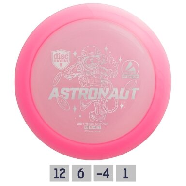 Diskgolfo diskas Distance Driver ASTRONAUT Active Premium Pink
