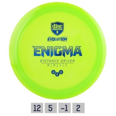 Diskgolfo diskas Distance Driver NEO ENIGMA Evolution Green Diskgolfo diskas Distance Driver NEO ENIGMA Evolution Green