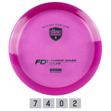 Diskgolfo diskas Fairway Driver C-LINE FD1 Purple Diskgolfo diskas Fairway Driver C-LINE FD1 Purple