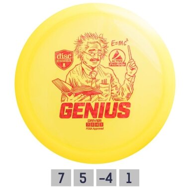 Diskgolfo diskas Fairway Driver GENIUS Active Premium Yellow