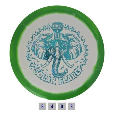 Diskgolfo diskas Fairway Driver S-LINE FD3 SOLAR FLARE White/Green