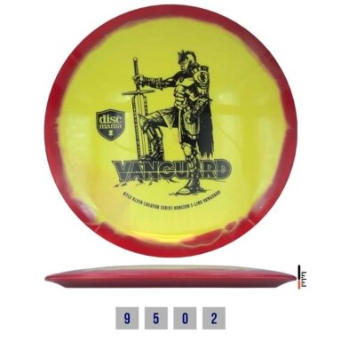 Diskgolfo diskas Fairway Driver S-LINE HORIZON VANGUARD Yellow/Red