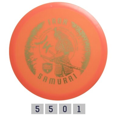 Diskgolfo diskas Midrange Driver C-LINE MD3 Iron Samurai 4 Orange