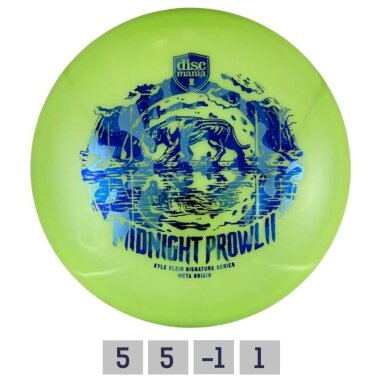 Diskgolfo diskas Midrange Driver C-LINE Midnight Prowl 2 Meta Kyle Klein Green Diskgolfo diskas Midrange Driver C-LINE Midnight Prowl 2 Meta Kyle Klein Green