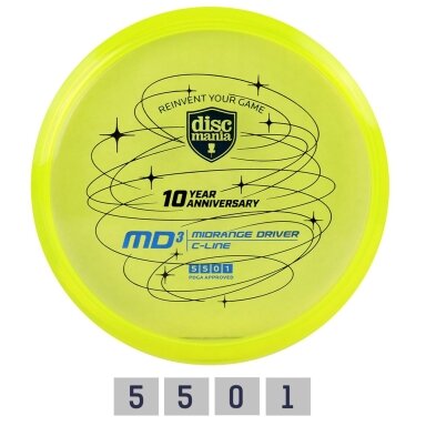 Diskgolfo diskas Midrange Driver C-LINE Yellow