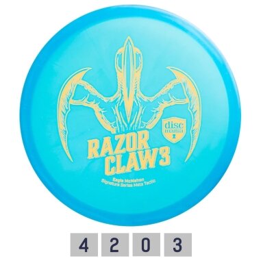 Diskgolfo diskas Midrange Driver RAZOR CLAW 3 META TACTIC Blue