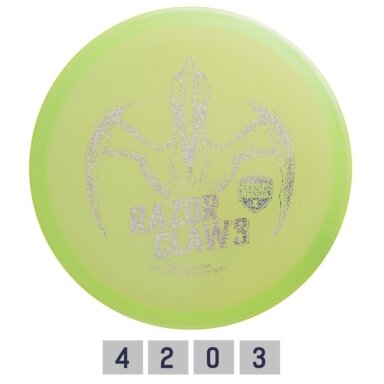 Diskgolfo diskas Midrange Driver RAZOR CLAW 3 META TACTIC Green