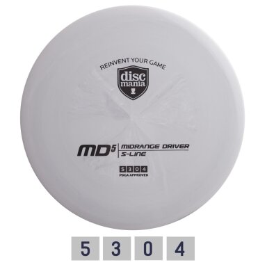 Diskgolfo diskas Midrange Driver S-LINE MD5 light grey