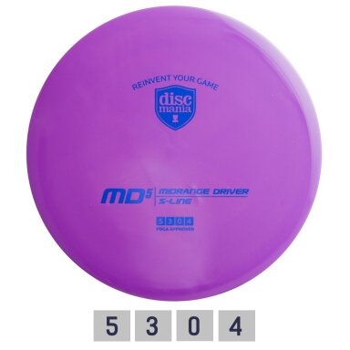 Diskgolfo diskas Midrange Driver S-LINE MD5 purple