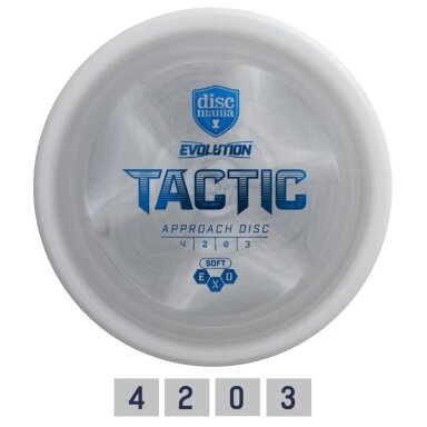 Diskgolfo diskas Midrange Driver SOFT EXO TACTIC Evolution Grey