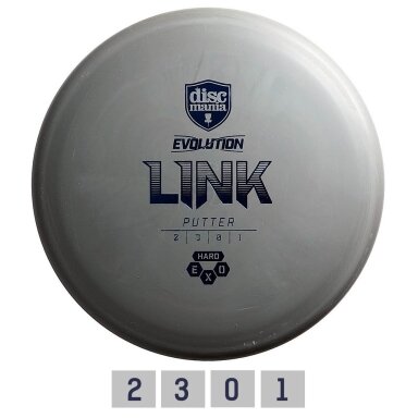 Diskgolfo diskas Putter HARD EXO LINK Evolution Grey