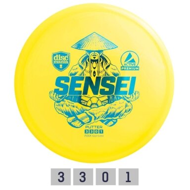 Diskgolfo diskas Putter SENSEI Active Premium Yellow Diskgolfo diskas Putter SENSEI Active Premium Yellow
