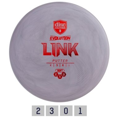 Diskgolfo diskas Putter SOFT EXO LINK Evolution Grey Diskgolfo diskas Putter SOFT EXO LINK Evolution Grey