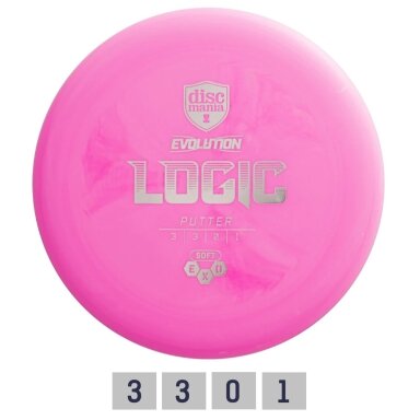 Diskgolfo diskas Putter SOFT EXO LOGIC Evolution Pink Diskgolfo diskas Putter SOFT EXO LOGIC Evolution Pink