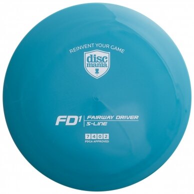 Diskgolfo diskas DISCMANIA Fairway Driver S-Line FD1 Blue 1 Diskgolfo diskas DISCMANIA Fairway Driver S-Line FD1 Blue 1