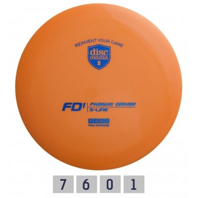 Diskgolfo diskas DISCMANIA Fairway Driver S-Line FD1 Orange Diskgolfo diskas DISCMANIA Fairway Driver S-Line FD1 Orange