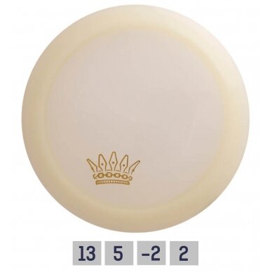 Diskgolfo diskas Distance Driver Glow MAJESTY Premium (Mini), White Diskgolfo diskas Distance Driver Glow MAJESTY Premium (Mini), White