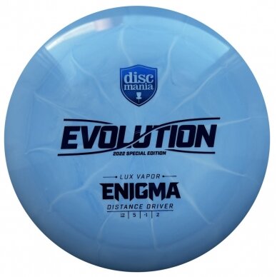 Diskgolfo diskas Distance Driver Lux Vapor ENIGMA Evolution Blue 1