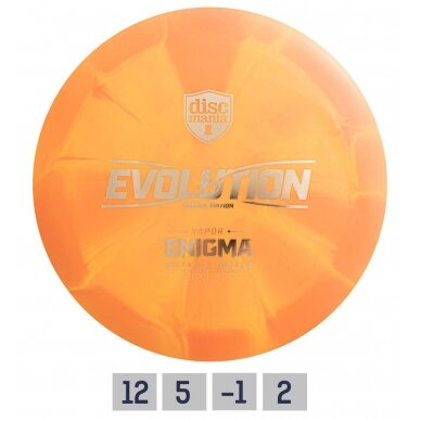 Diskgolfo diskas Distance Driver Lux Vapor ENIGMA Evolution Orange Diskgolfo diskas Distance Driver Lux Vapor ENIGMA Evolution Orange
