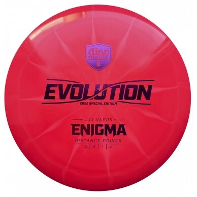 Diskgolfo diskas Distance Driver Lux Vapor ENIGMA Evolution Pink 1 Diskgolfo diskas Distance Driver Lux Vapor ENIGMA Evolution Pink 1
