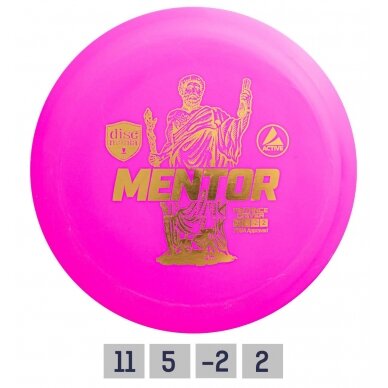 Diskgolfo diskas Distance Driver MENTOR Active Pink