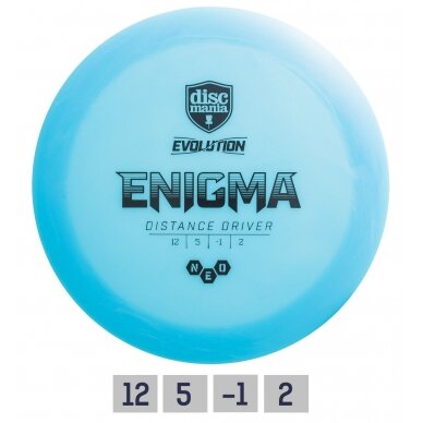 Diskgolfo diskas Distance Driver NEO ENIGMA Evolution Blue Diskgolfo diskas Distance Driver NEO ENIGMA Evolution Blue